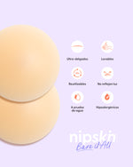 Cubrepezones de Silicona Reutilizable, Bare It All - Nipskin