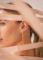 Aretes Corazon Lazo Perla