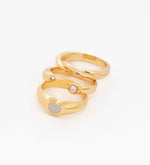 Set x 3 Anillos Perla Lazo