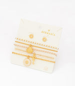 Set X4 Pulseras Caballito Mar + Aretes