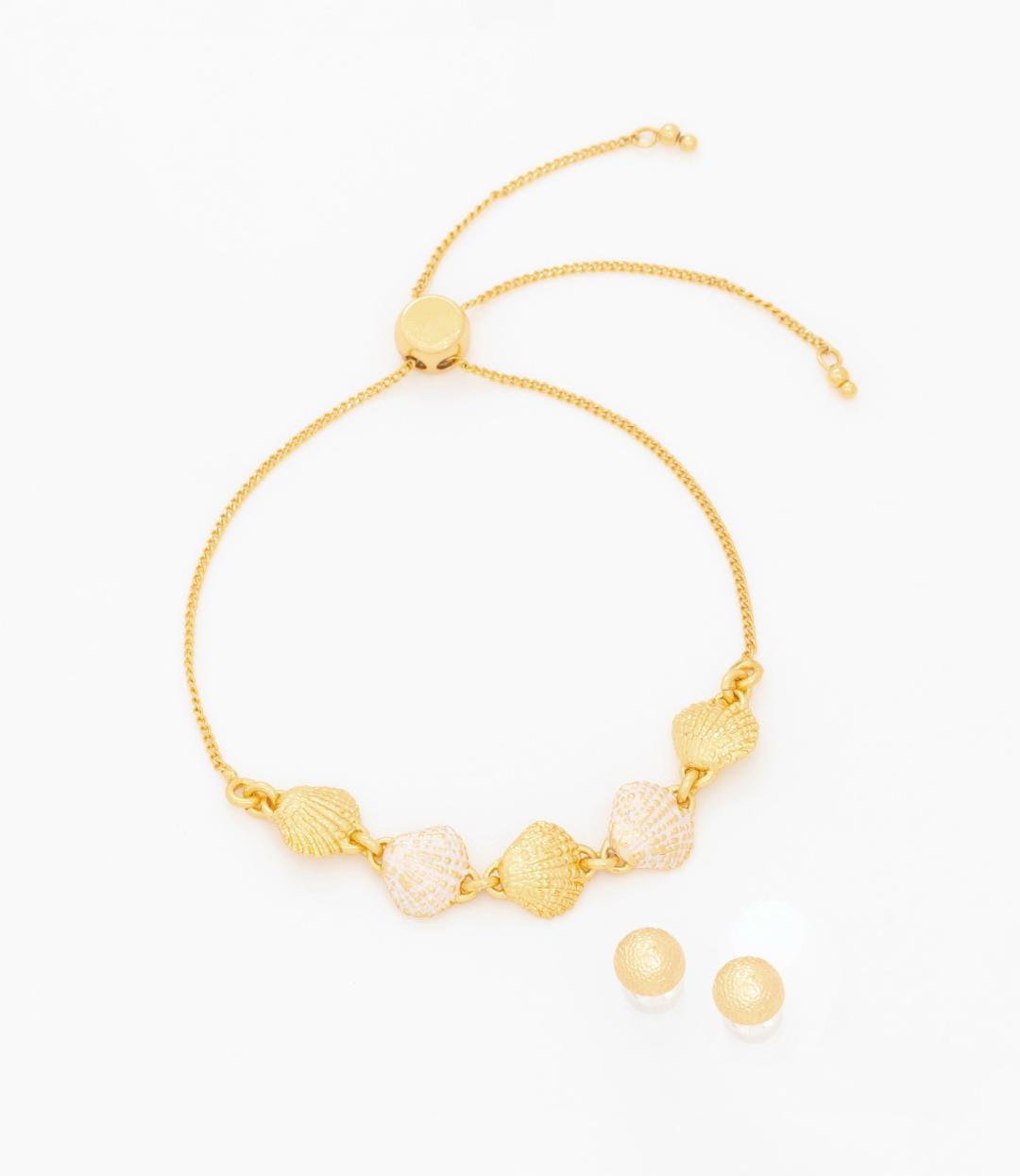 Pulsera Mini Conchas + Aretes