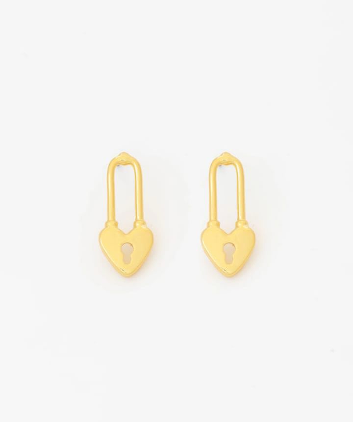Aretes Candado Corazón