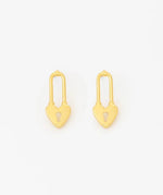 Aretes Candado Corazón