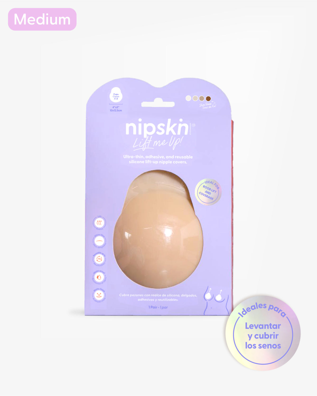 Copas Adhesivas en Silicona Para Levantar busto, Lift Me Up - Nipskin