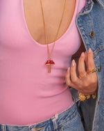 Collar Maxi Hongo + Aretes