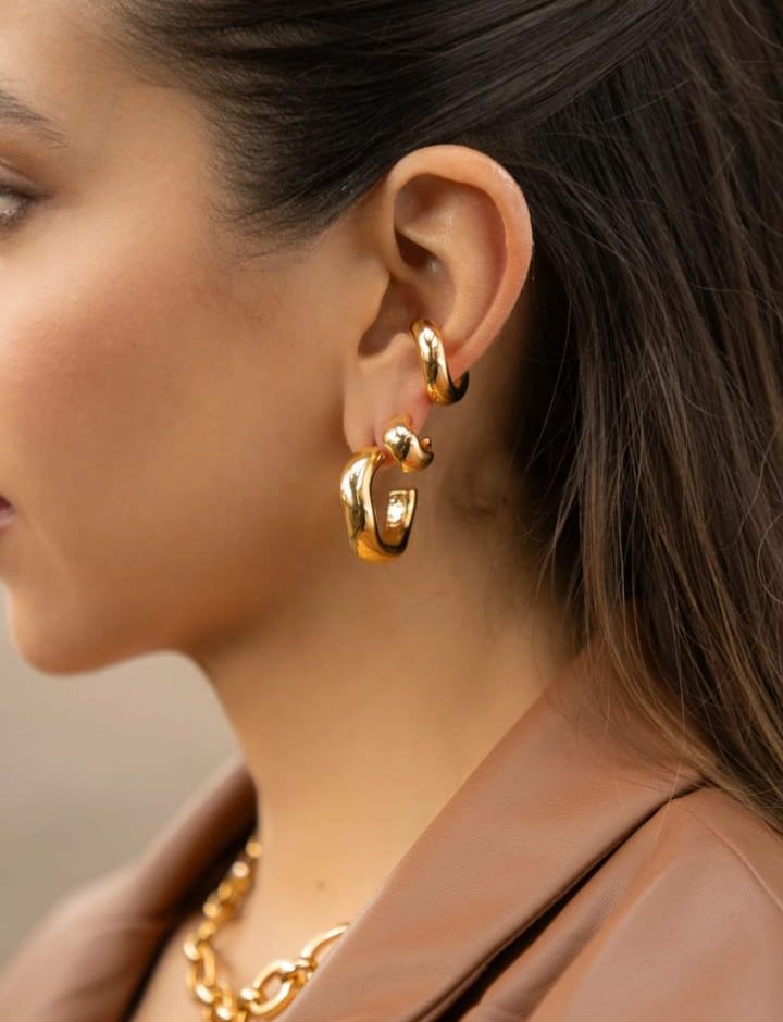 Set X3 Aretes Onda Bold By Issa Vásquez