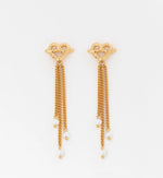 Aretes Corazon Lazo Perla