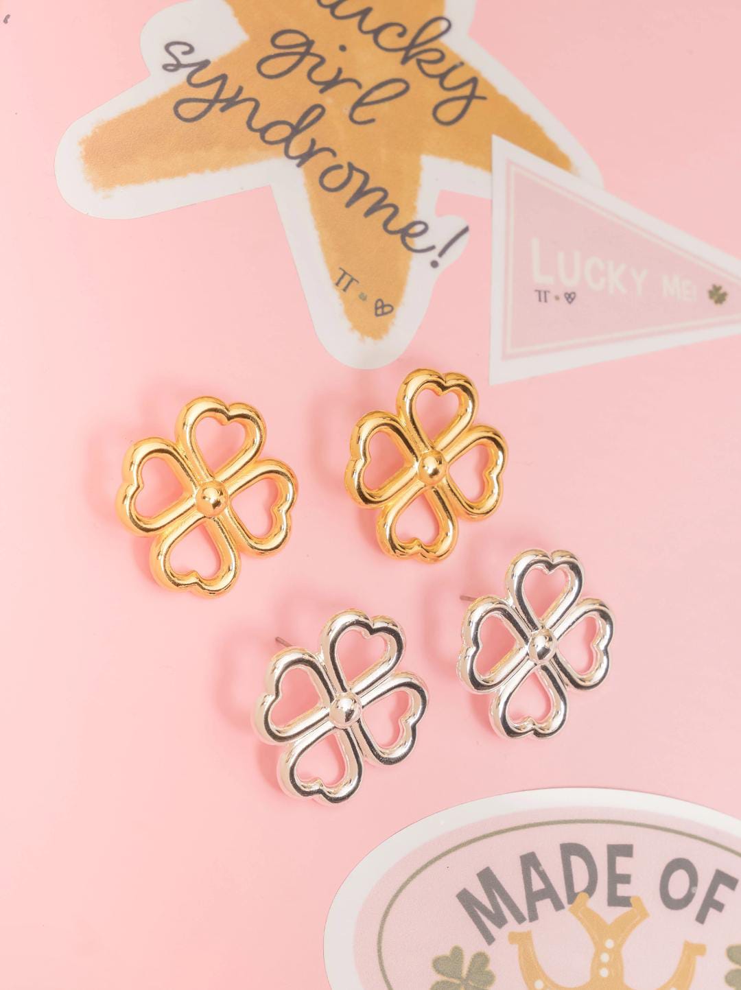 Aretes Maxi Trebol AVEMARÍA X TERS