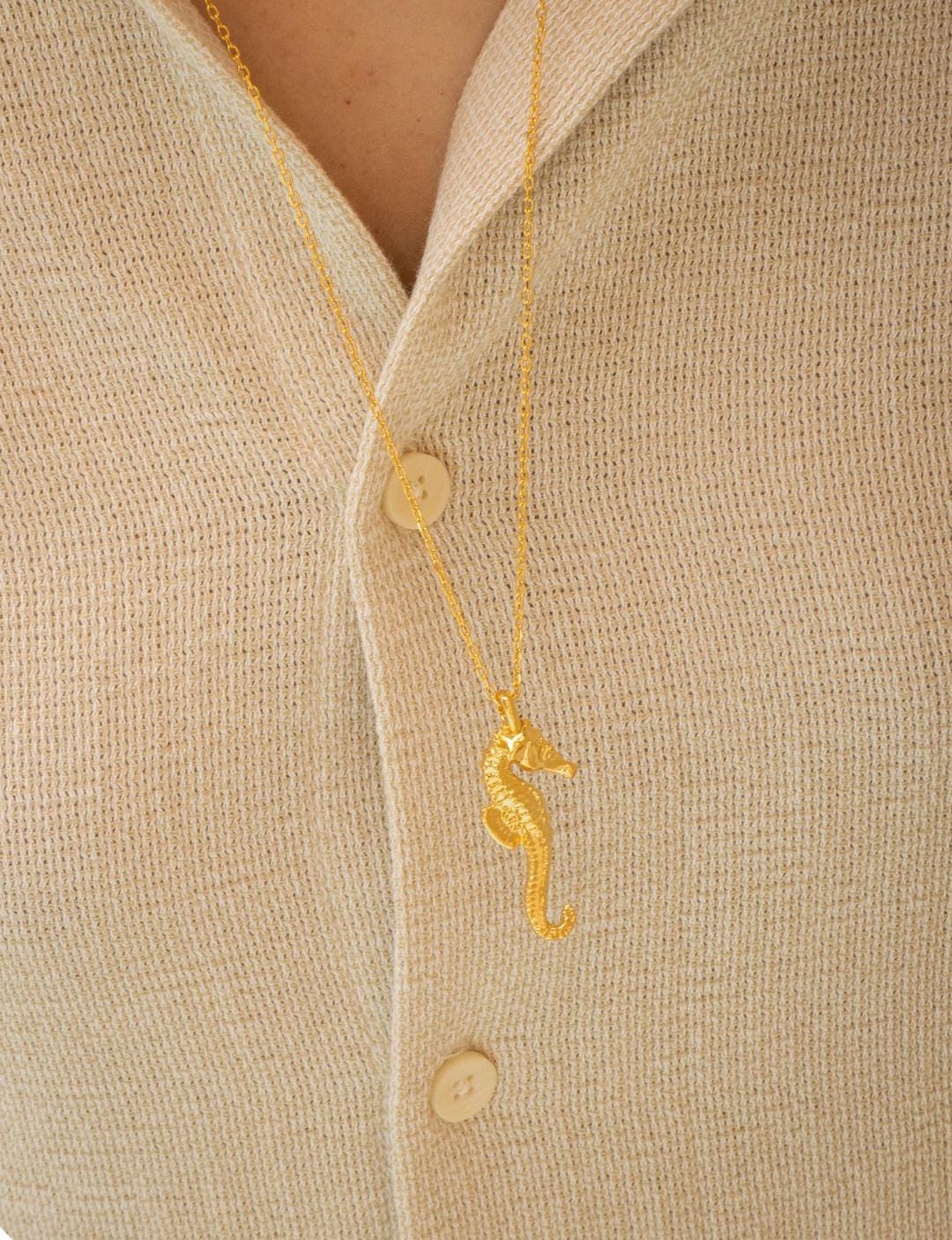 Collar Caballito de Mar + Aretes