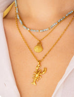 Set X2 Layering Nacar Langosta + Aretes