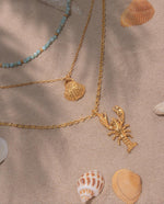 Set X2 Layering Nacar Langosta + Aretes