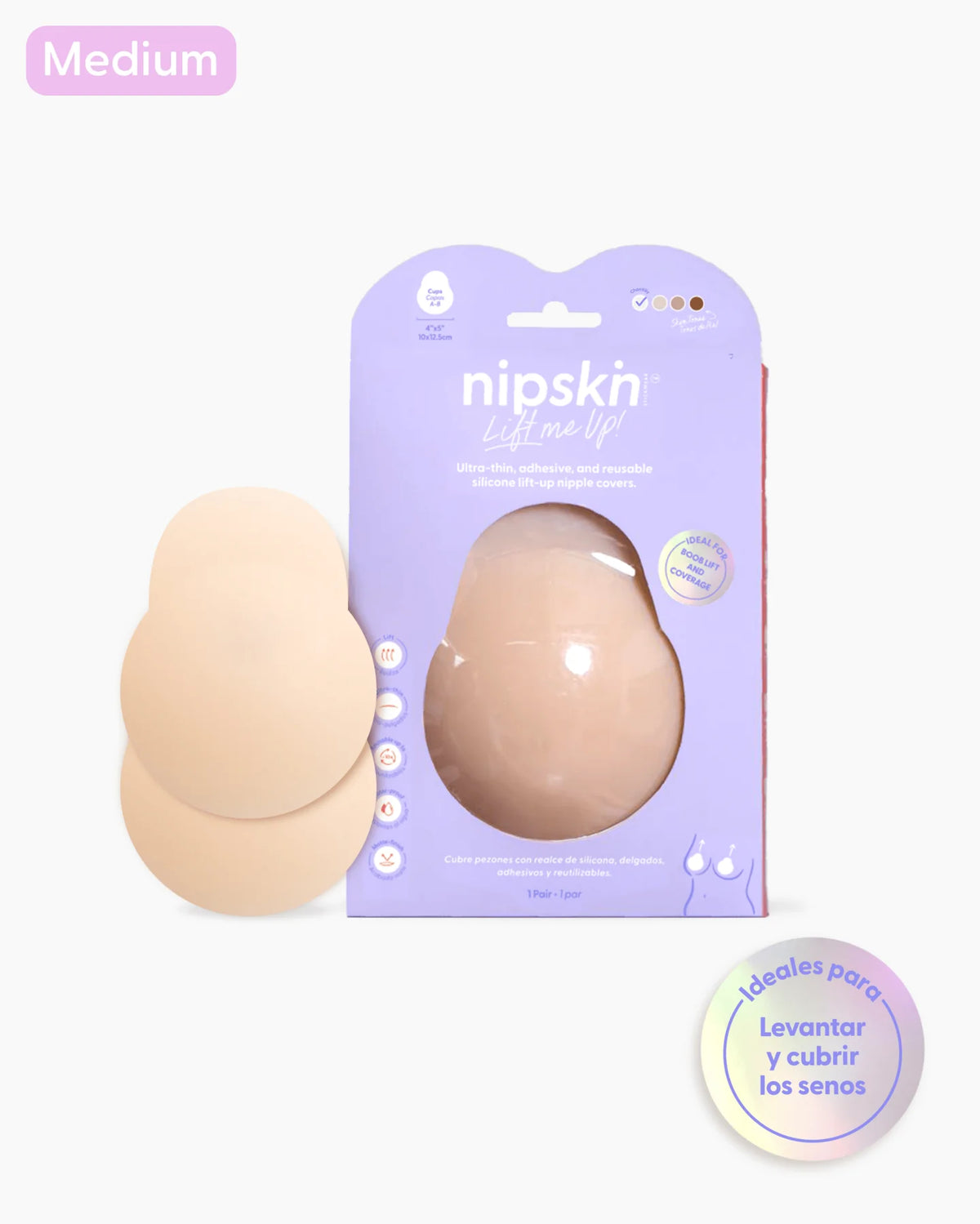 Copas Adhesivas en Silicona Para Levantar busto, Lift Me Up - Nipskin