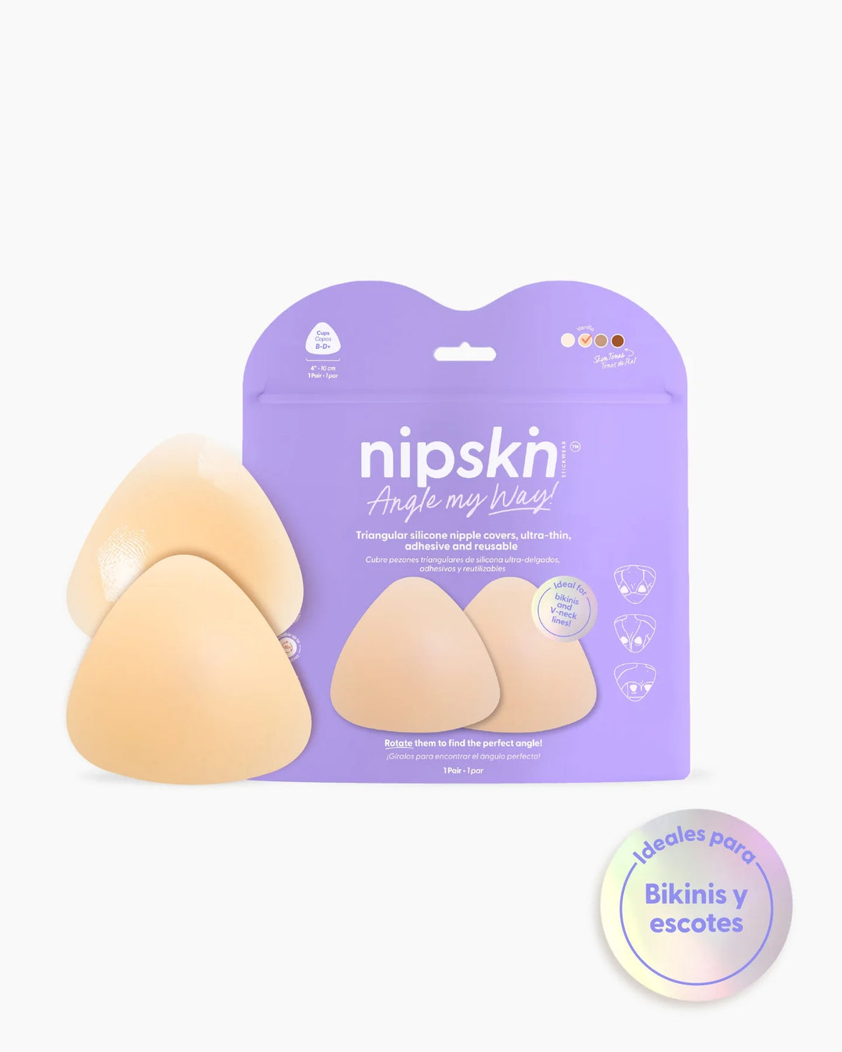 Cubre Pezones Triangulares de Silicona, Angle My Way - Nipskin®